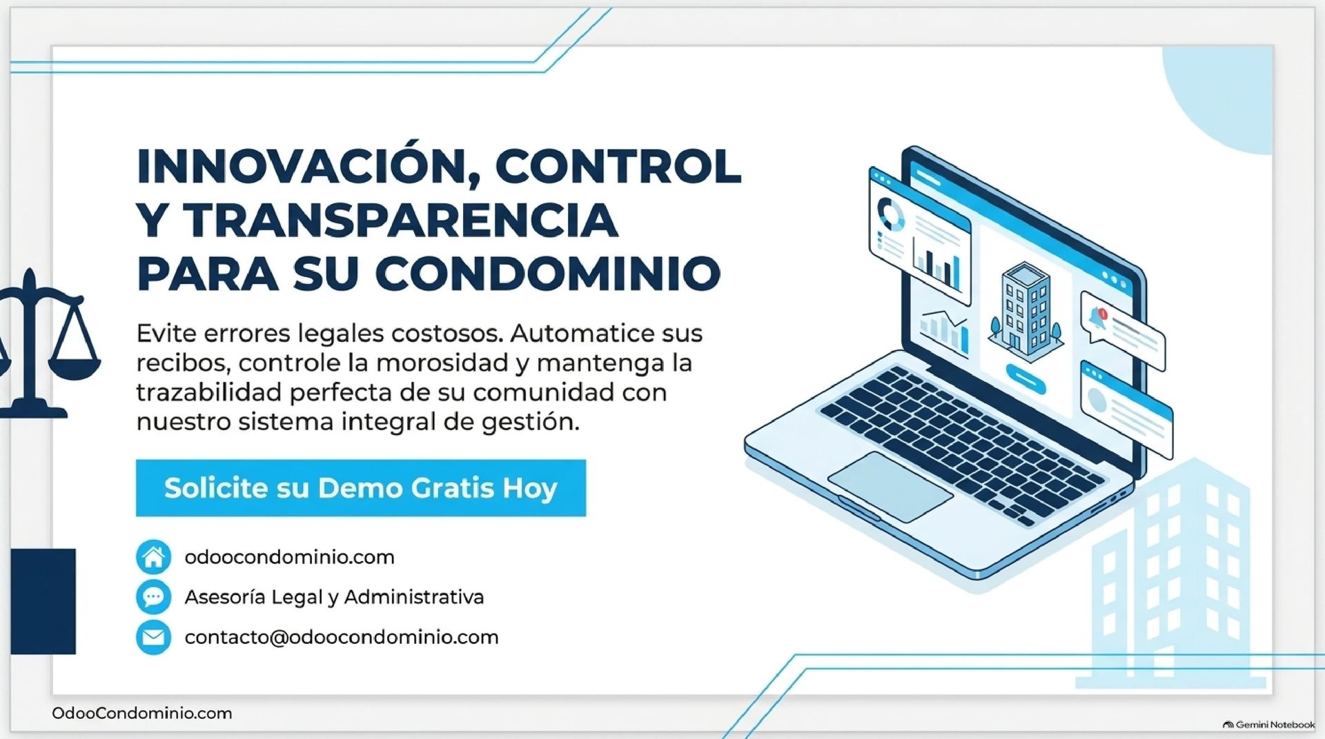 Odoo Condominio: Software contable y administrativo para la gestión transparente de condominios en Venezuela Pantalla del sistema Odoo Condominio para el control contable, gestión de morosidad y registro de actas de asamblea