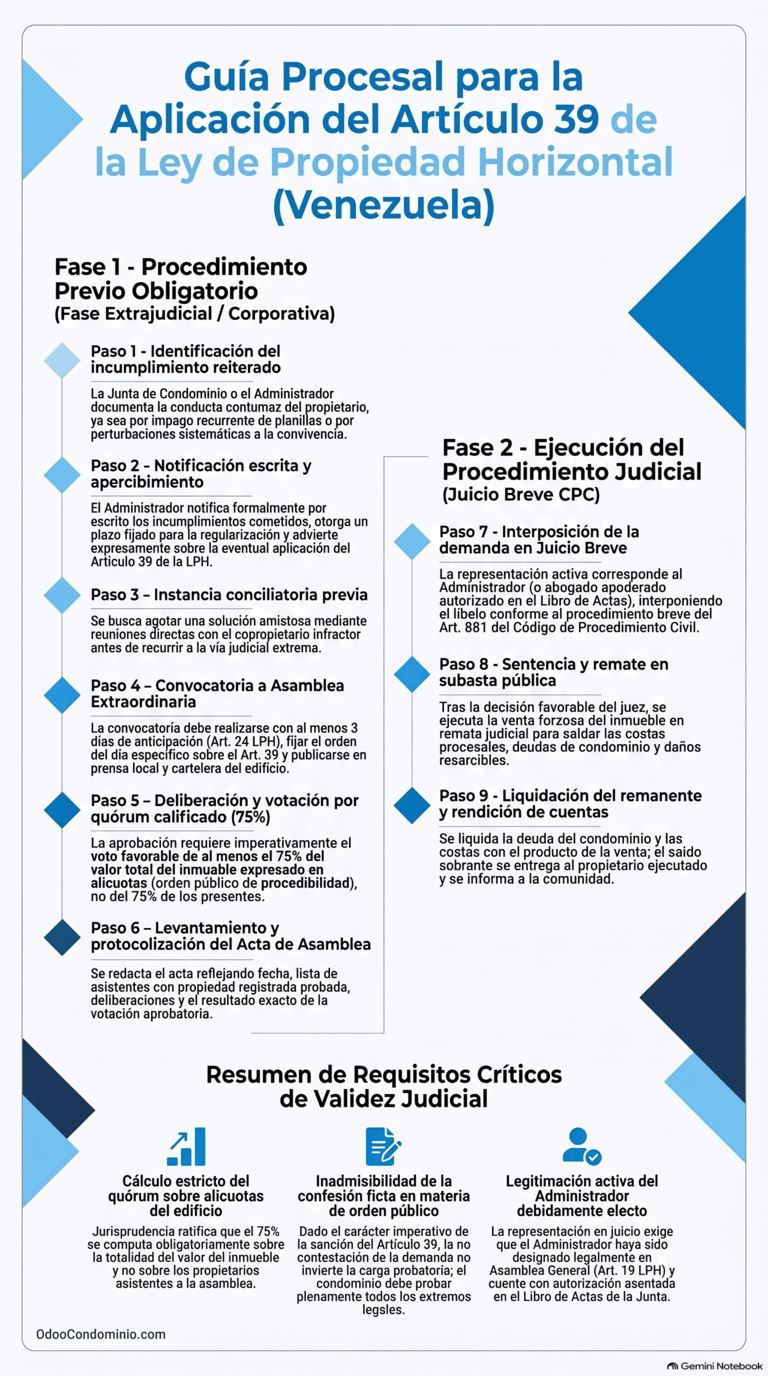 Infografía y comparte con tu comunidad, artículo 39 LPH detallado Infografía y comparte con tu comunidad, artículo 39 LPH detallado